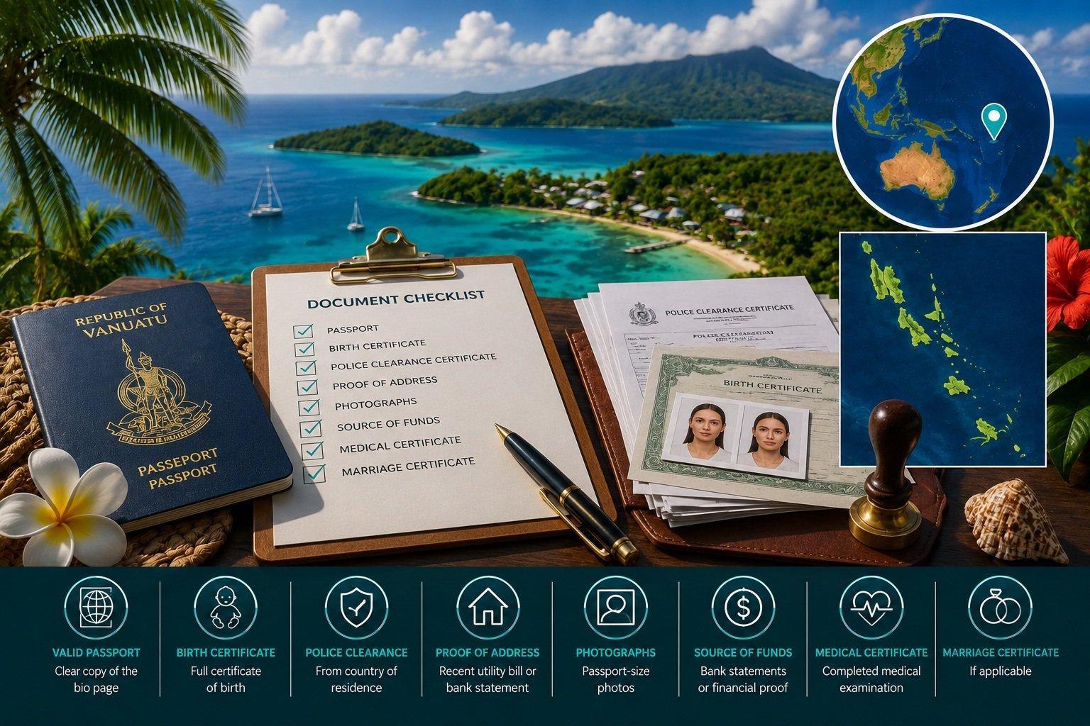 Required Documents for Vanuatu Citizenship (2026)